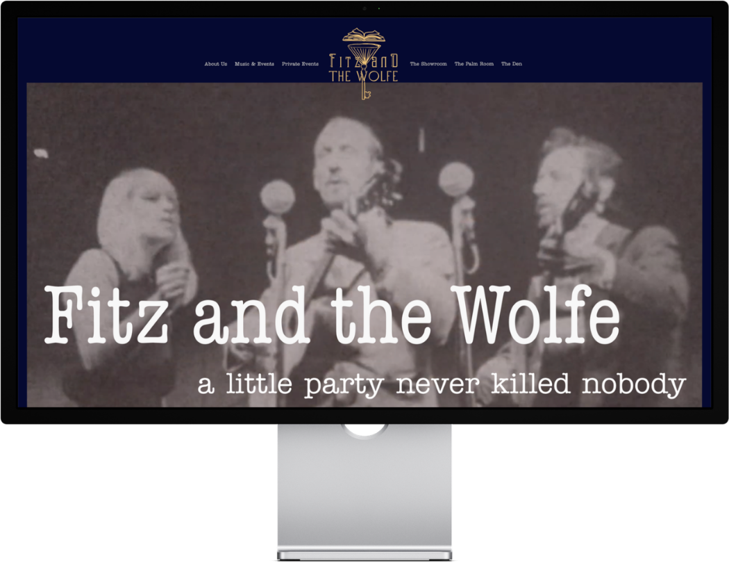 Restaurant Web Design website desktop fitz and the wolfe White Fox Studios