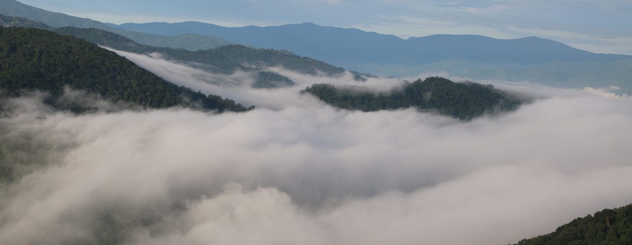 Blue Ridge Mountains near Asheville, North Carolina, used as the featured image for a post about why Asheville SEO is different.